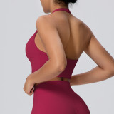 Women Halter Neck Lingerie Yoga Bra Halter Neck Tank Top