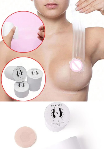 Women's Thin Invisible Elastic Waterproof Push-Up TPU Transparent Breast Enhancement Boob Tape