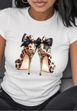 Summer Women's Elegant Casual Letter Print Loose T-Shirt
