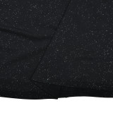 Women's Sexy Glitter One-Shoulder Pleated Slim Fit Long Dress