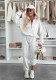 Spring Autumn Winter Women's Casual Sweatshirt Tapered Pants Set
