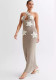 Spring Summer Women's Beach Sexy Tight Fitting Halter Knitting Dress