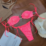 Women Sequined Bikini Sexy Two Pieces Swimsuit