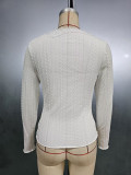 Women Autumn/Winter Lace V-Neck Long Sleeve T-Shirt Top