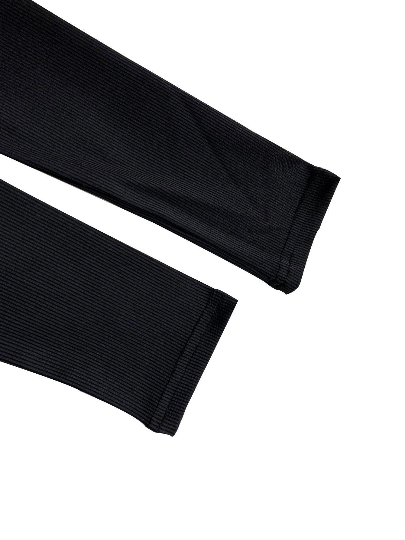 Women Autumn/Winter Solid Ribbed U-Neck Sporty Long-Sleeve Top and Pants Set