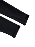 Women Autumn/Winter Solid Ribbed U-Neck Sporty Long-Sleeve Top and Pants Set