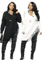 Autumn/Winter Women's Half-Zip High-Neck Brooch Patchwork Loose Sweater Autumn/Winter Women's Half-Zip High-Neck Brooch Patchwork Loose Sweater