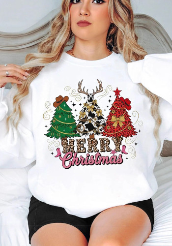 Women's Christmas Holiday Casual Round Neck Long Sleeve Top