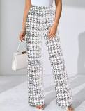 Women Autumn/Winter Casual Printed Trousers