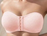 Women's Anti-Wardrobe Malfunction Strapless Front Closure Wireless Seamless Bra