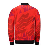 Hip Hop Print Baseball Jacket