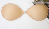 Plus Size Women's Tight Fitting Deep V Push-Up Seamless Wireless Strapless Invisible Silicone Bra