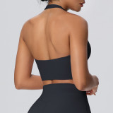 Women Halter Neck Lingerie Yoga Bra Halter Neck Tank Top