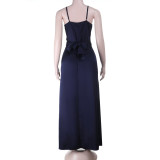 Women Autumn Sexy Slit Strap Dress