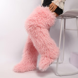 Women Autumn/Winter Over-the-Knee Furry Snow Boots