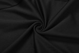 Women Autumn Solid Sexy Cutout Backless Long-Sleeved Jumpsuit