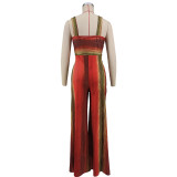 Women Sleeveless V-Neck Jumpsuit