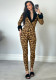 Women Winter Sexy V-neck Fur Collar Patchwork Jumpsuit