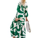 Women Autumn/Winter Long-Sleeved Maxi Dress
