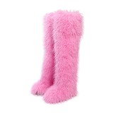 Women Autumn/Winter Over-the-Knee Furry Snow Boots