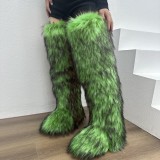 Women Autumn/Winter Over-the-Knee Furry Snow Boots
