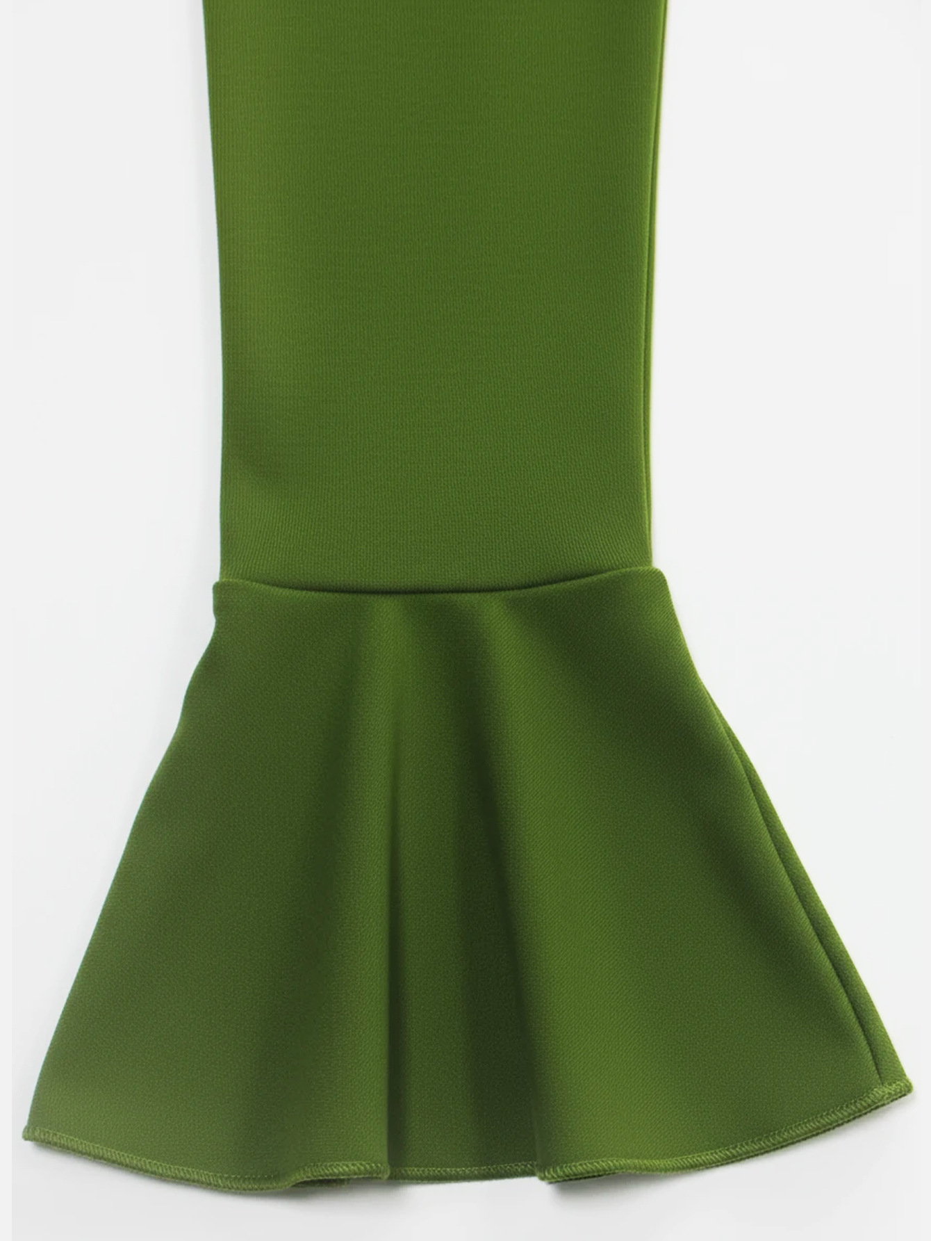 Women Autumn/Winter Irregular Bell Bottom Sleeve Top and Pants Casual Two-Piece Set