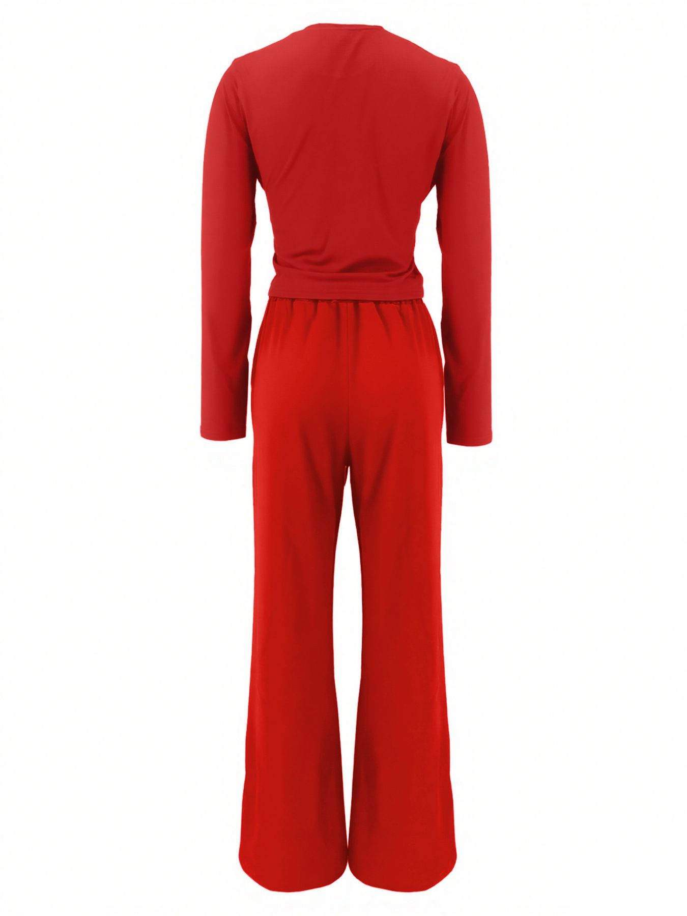 Women Autumn Casual Sporty Long-Sleeved Top and Pant Two-Piece Set