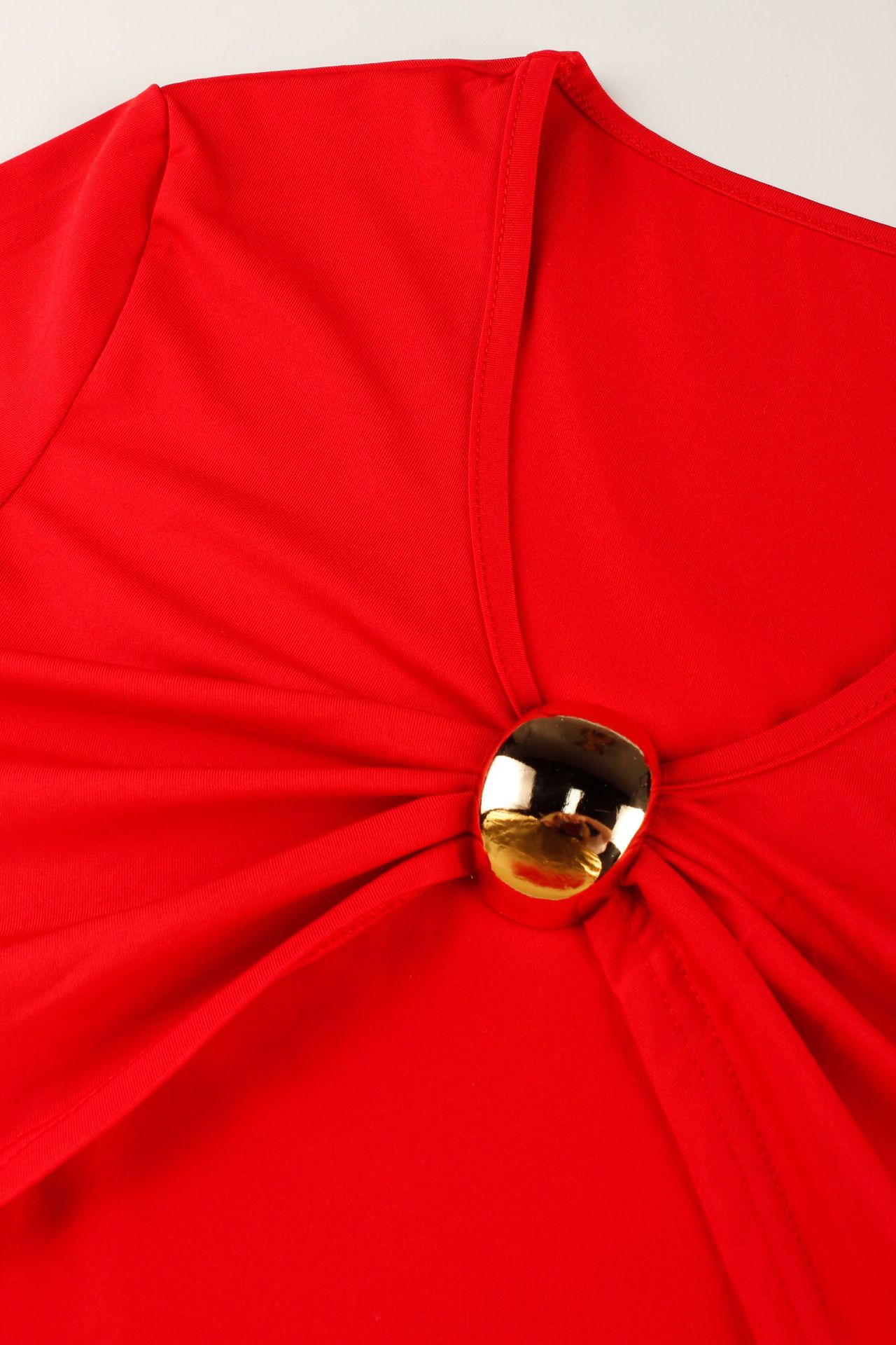 Women Summer Sexy V-Neck Short-Sleeve T-Shirt Top and Pants Two-Piece Set