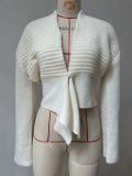 Women Single-Button V-Neck Cardigan Sweater