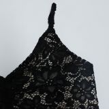 Women Summer Lace See-Through Sleeveless Patterned Crop Top and Pant Two-Piece Set
