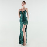 Women's Luxury Embroidered Beaded Evening Gown