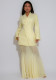 Women's Elegant Fashion Chic Career Solid Color Blazer with Mesh Skirt Two-Piece Set