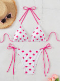 Women's Tie-Detail Sexy Spring Beach Bikini Set