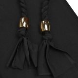 Women's Fashion Solid Color Sexy Bustier Low Back Lace-Up Jumpsuit