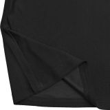 Women's Fashion Solid Color Sexy Bustier Low Back Lace-Up Jumpsuit