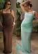 Women's Chic Solid Color Sleeveless Sexy Low Back Pleated Bodycon Dress