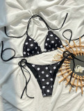 Women's Tie-Detail Sexy Spring Beach Bikini Set