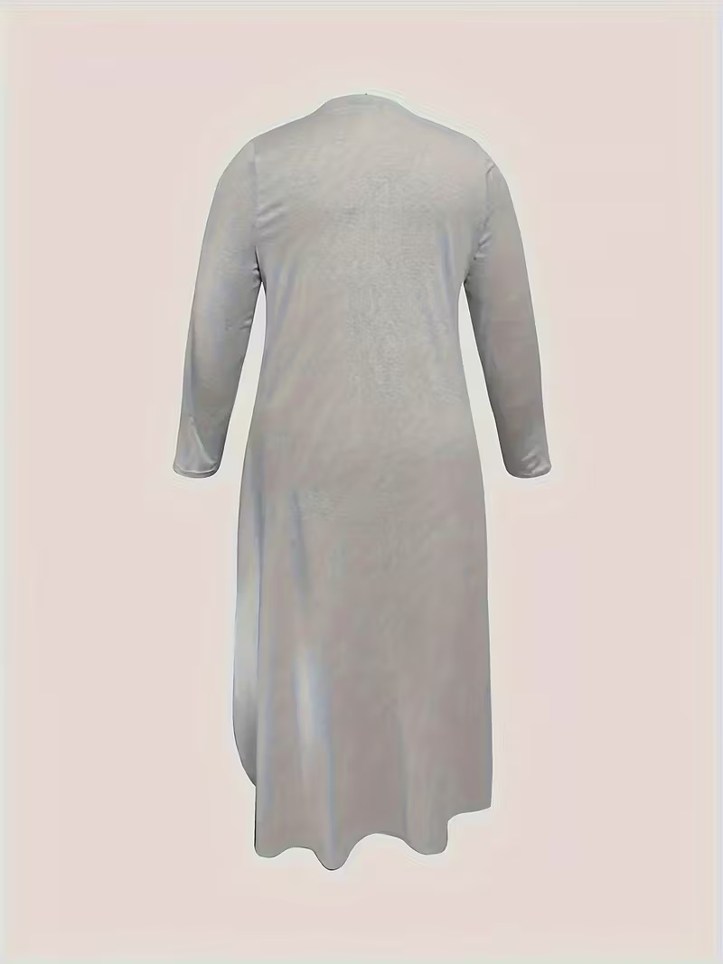 Autumn/Winter Women's Letter Print Asymmetric Top with Casual Tight-Fitting Pants Set