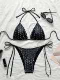 Women's Tie-Detail Sexy Spring Beach Bikini Set