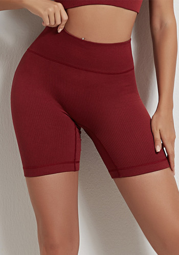 Women's Booty Lifting High-Waist Tight-Fitting Running Yoga Fitness Short Set
