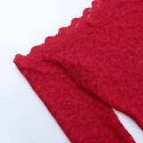 Women Off Shoulder Lace Corset Autumn Sexy Long Sleeve Bodycon Dress