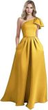 Women One-Shoulder Birthday Formal Party Elegant Dress（Processing time need 3-6 days）