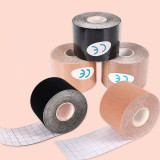 Women Breast Lifting Sports Self-Adhesive Bandage Anti-Nipple Showing Stretchy Fabric Lifting Roll Breast Patches