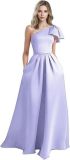 Women One-Shoulder Birthday Formal Party Elegant Dress（Processing time need 3-6 days）