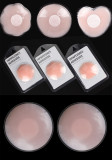 Women Floral Non-woven Nipple Covers Silicone Breast Covers Invisible Lace Sexy Nipple Covers