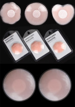 Women Floral Non-woven Nipple Covers Silicone Breast Covers Invisible Lace Sexy Nipple Covers
