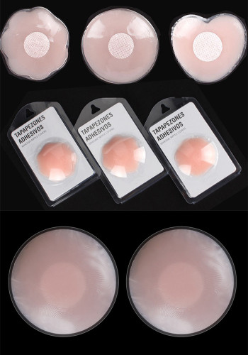 Women Floral Non-woven Nipple Covers Silicone Breast Covers Invisible Lace Sexy Nipple Covers