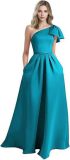 Women One-Shoulder Birthday Formal Party Elegant Dress（Processing time need 3-6 days）