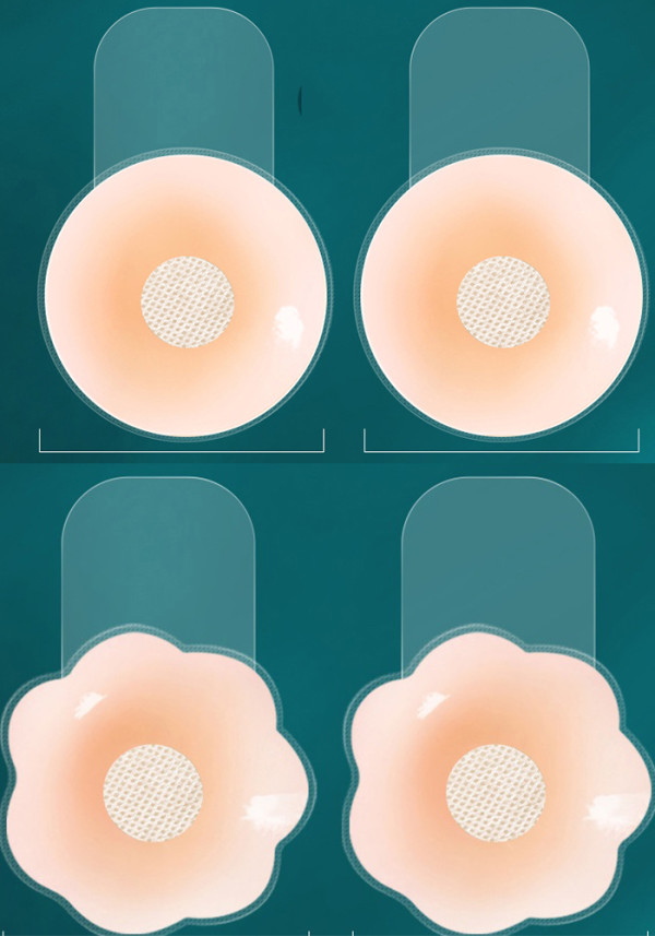 Women Invisible Seamless Silicone Nipple Covers Lifting Breast Patches