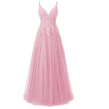 Women Strappy V-Neck Sexy Formal Party Prom Evening Gown（Processing time need 3-6 days）